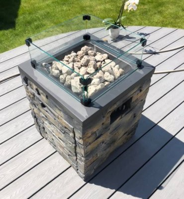 Fire Pit on Decking
