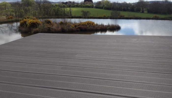 Dura Deck 295mm Private Dwelling Ballymena Elevated 295mm Charcoal Deck